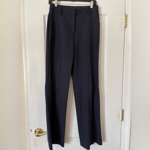 Express High Rise Boot Cut Navy Dress Pants